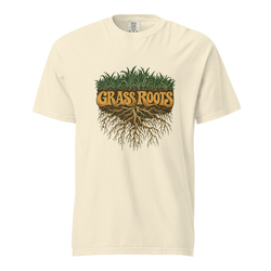 grass roots in ivory, front