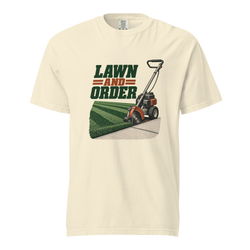 lawn and order in ivory, front