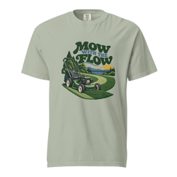 mow with the flow in bay, front