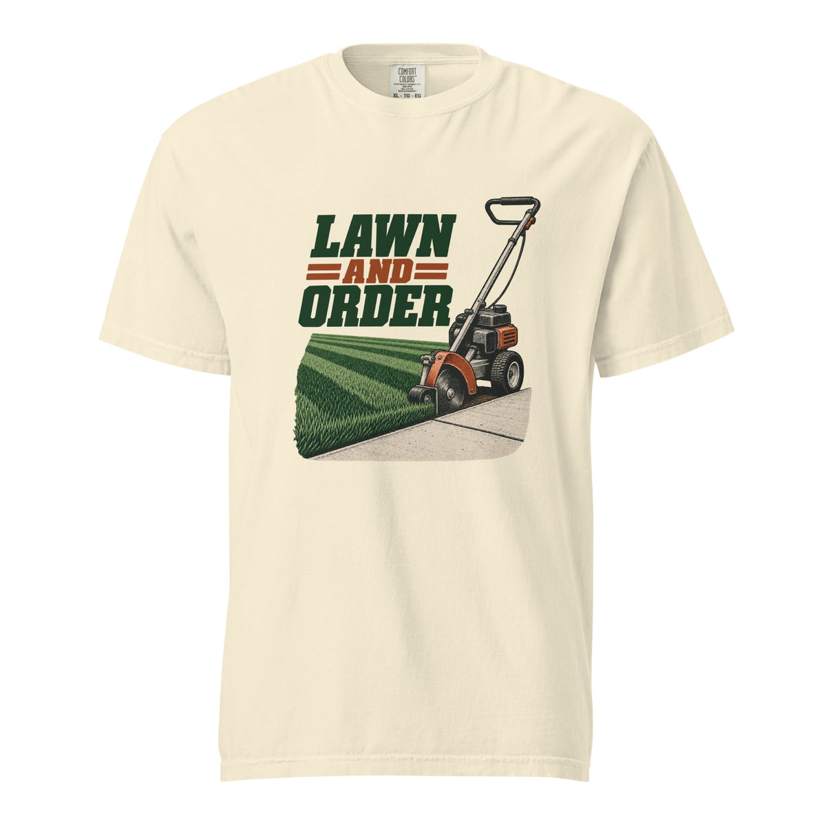 lawn and order in ivory, front